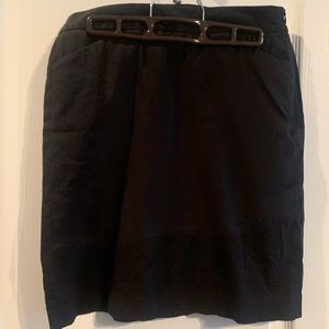 Theory size 4 black pencil skirt with pockets